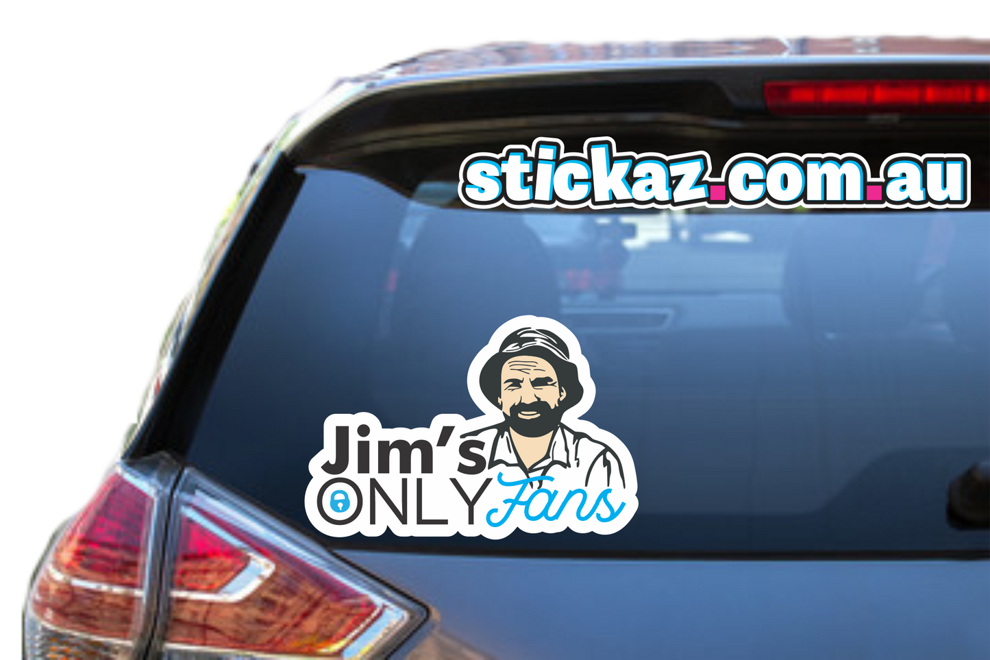 Jim's OnlyFans Sticker Meme ute road 4x4 window bumper funny car 4wd onlyjims