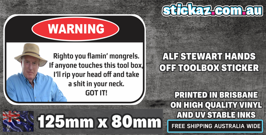 Alf Stewart -  Tool Box Sticker