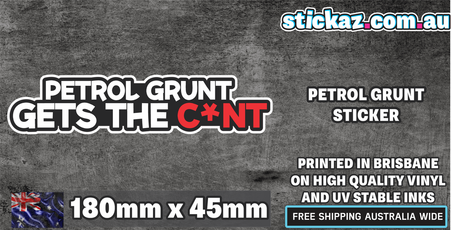 PETROL GRUNT STICKER