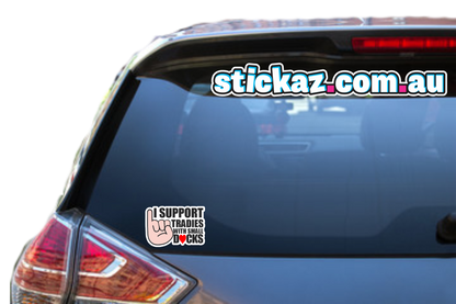 I SUPPORT TRADIES STICKER