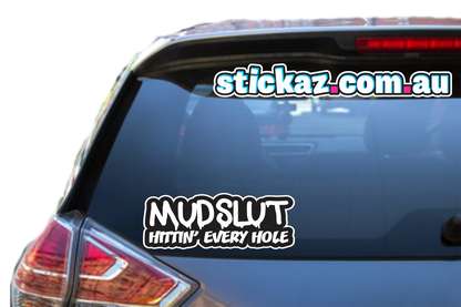 Mudslut Sticker - Funny Laptop Car Window Bumper JDM 4x4 decal 4wd