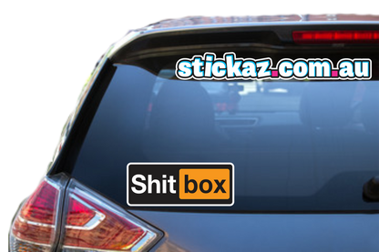 Shitbox Hub Sticker Decal 4x4 4WD Camping Caravan Trade Truck Aussie Adventure
