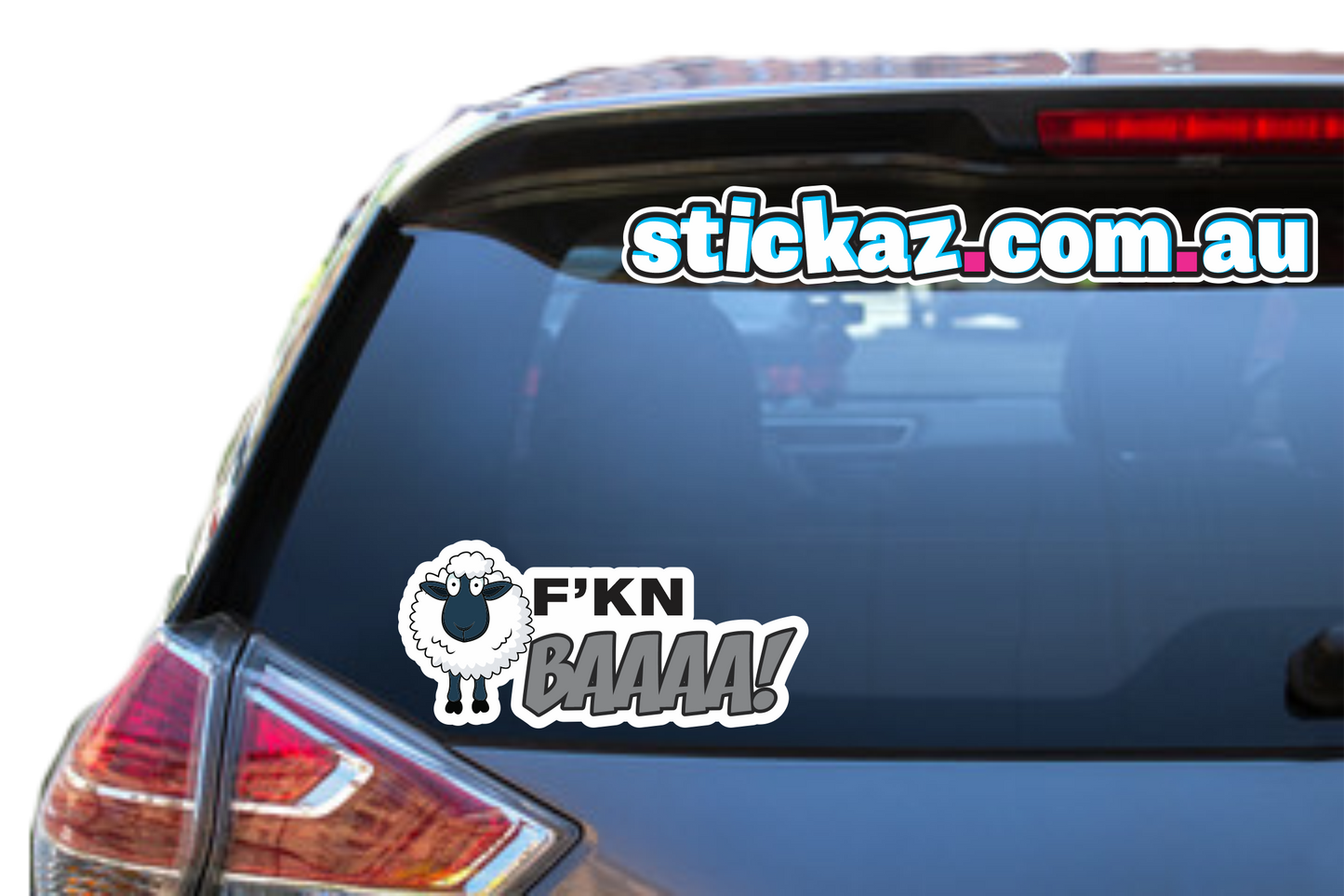 SHEEP FKN BAAA Sticker FUNNY Farmer Humour 4x4 Decal Classic Offroad