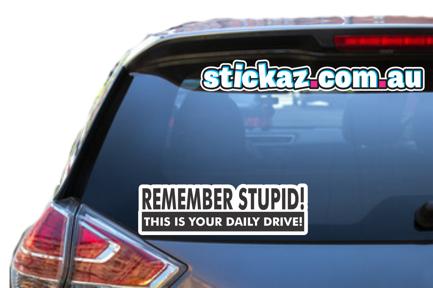 REMEMBER STUPID DAILY DRVESTICKER DECAL 4X4 DRIFT DIESEL CAR UTE 4WD TRAILER MX