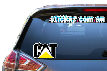 CAT Lady Sticker Funny Laptop Car Window Bumper 4x4 Ute Decal tradie 4wd