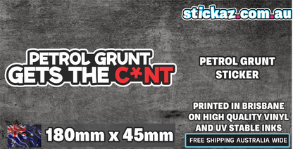 PETROL GRUNT STICKER