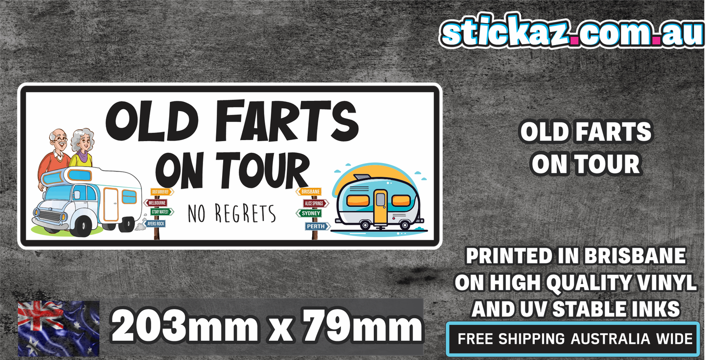 Old Farts On Tour No Regrets Campervan Camper Travel OLD AUSSIE OUTBACK 4x4 CAMP